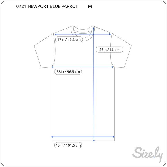 Newport Blue T-Shirt Men's Medium Screaming Parrot Margarita Bar & Grill Brown - Picture 3 of 7